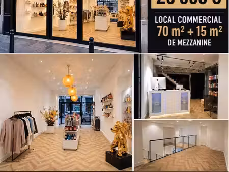 belle boutique rue paradis – local rénové 70 m² + mezzanine