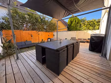 rhinau ~ rez-de-jardin de 111 m² avec terrasse et jardin  3 chambres