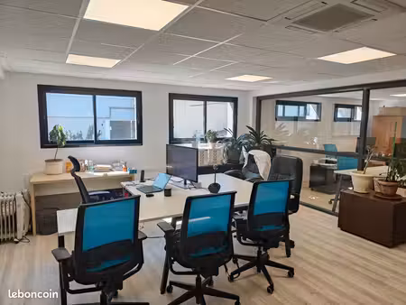 bureaux à louer champagne au mont d'or 100 m2 + garage / entrepot