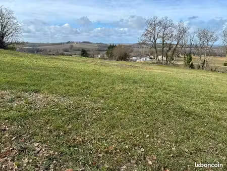 terrain à bâtir 1500 m² - vue dégagée - espiens