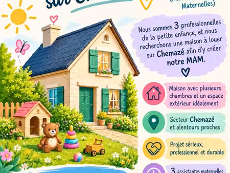 recherche maison / local pour projet mam