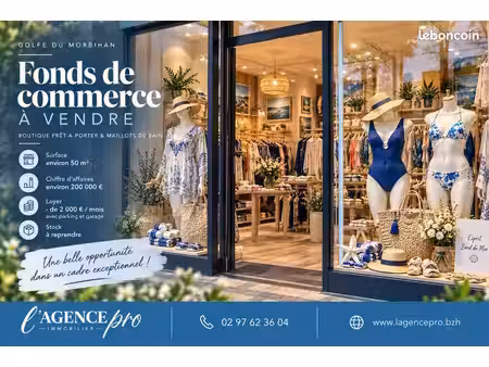 fonds de commerce 53 m² vannes