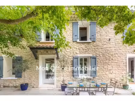 référence : 7351-sjo - mas en pierre dans le vaucluse (84380)+ maison d'invités  remises  