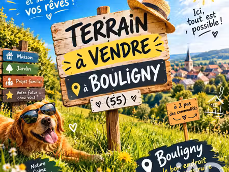 terrain à bâtir à bouligny (55240)