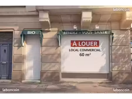 à louer – local commercial 60 m² – metz centre / gare