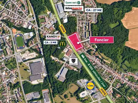 terrain 7 682 m² bury