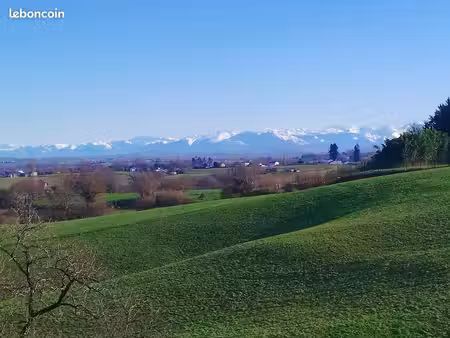 rare terrain à bâtir 1590 m2 vue pyrénées