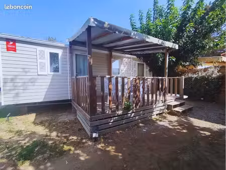 vente mobil-home 3ch climatisé - santorin evasion #17 camping paradis by nai'a (le barcarè