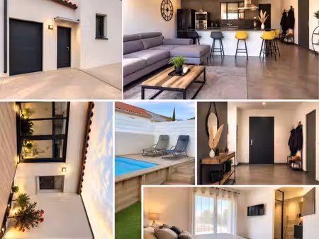 maison moderne 90 m² 3 chambres avec terrasse et mini-piscine