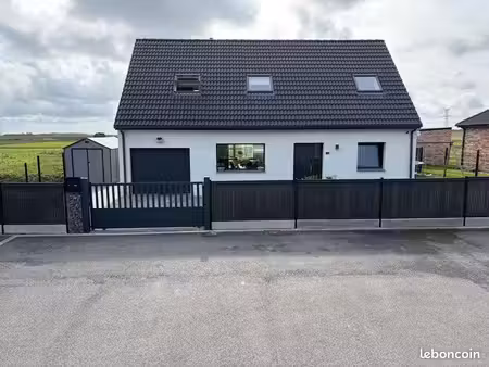 ? maison récente (2021) de 132 m² – plein sud & vue champs – 4 ch – oppy (62580)