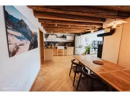 appartement 92 m² rénové avec jardin privatif de 120 m² et vue mont-blanc – domancy