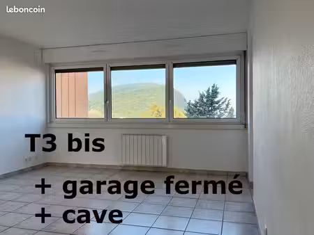 t3 bis + garage + cave
