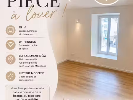 pièce à louer dans institut de beauté – saint-jean-de-maurienne