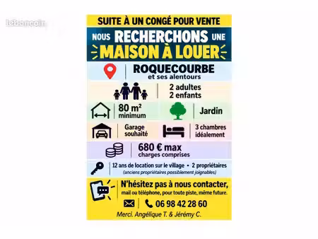 maison famille recherche location