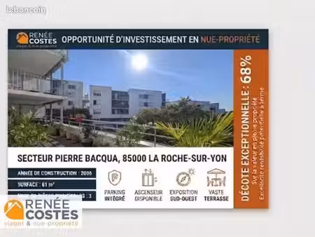 appartement en viager 3 pièces 61 m²