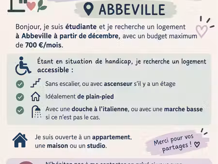 recherche logement adapté