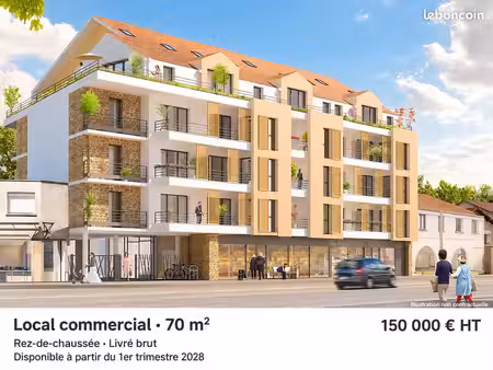 à vendre — local commercial de 70 m² en rez-de-chaussée