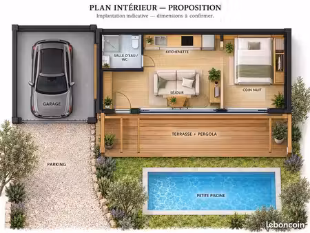 chalet bois modulable – conception