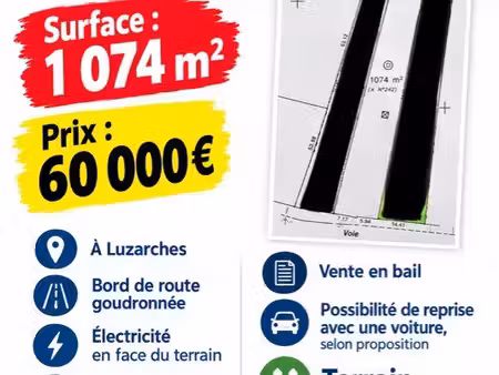 terrain 1074 mètre
