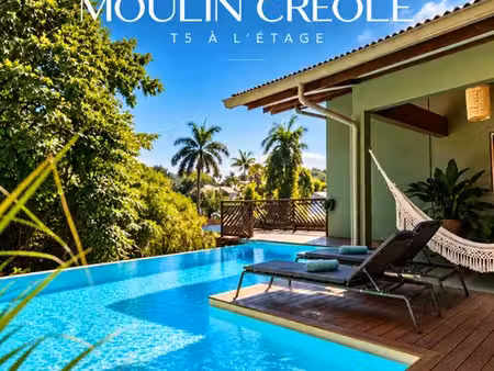 propriété avec piscine à débordement & potentiel locatif – rémire-montjoly