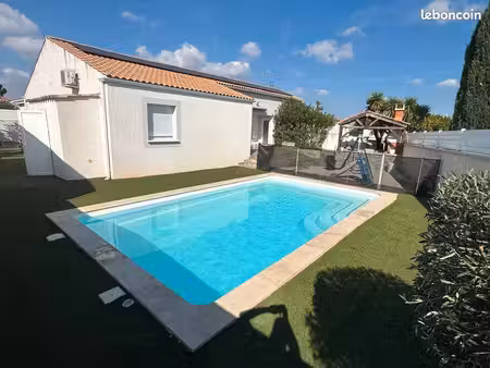 maison 146 m² – 5 chambres – piscine – terrain 580 m² – valergues