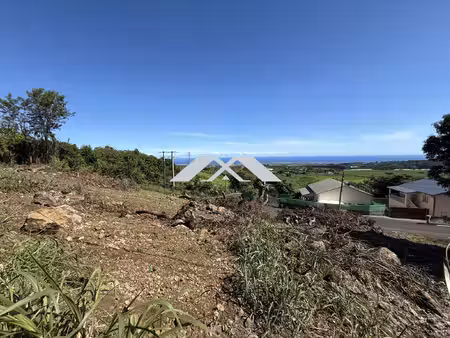 terrain 376m² vue océan imprenable dassy tampon