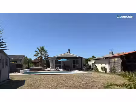 maison 128 m² avec piscine chauffée – terrain 1 400 m² – marcheprime 499 000 – vente direc