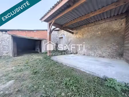 dépendance en pierre à rénover - garage - jardinet - carport