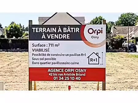 vente terrain à batir à osny (95520)  215 000 €