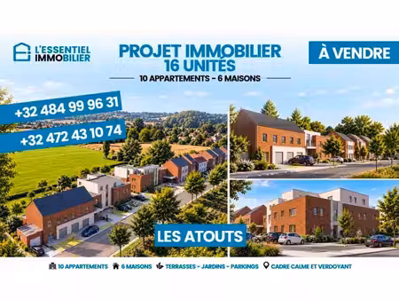 projet immobilier de 16 unités-6 maisons et 10 appartements)