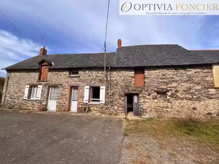 maison t3 en pierre mitoyenne - 55 m2 + 68 m2 de grenier amé