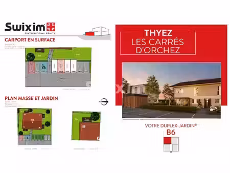t4 duplex jardin 85m2 à thyez