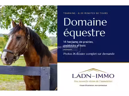 domaine équestre clé en main sur 14 hectares  à 20 minutes de tours