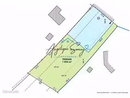 terrain 1 044 m² l abergement de cuisery