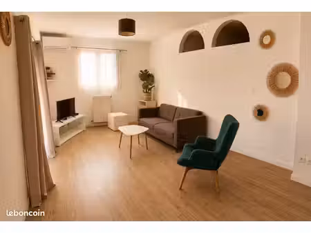 t2 meublé au mois pas à l'année