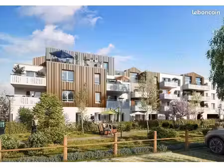 appartement t3 à croix avec stationnement et extérieur