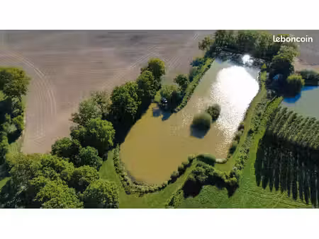 etzng de loisir et de pêche 8000m2 d'eau sur 1har5 de terrain