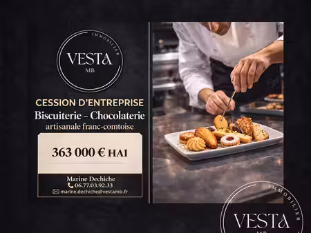 à céder – biscuiterie chocolaterie artisanale franc-comtoise