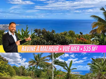 vue mer & enclave privée — terrain à bâtir 535 m² en zone