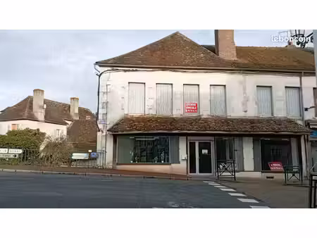 briare centre- immeuble 296 m² avec partie commerciale  appartement et cour sur rivière - 