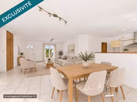 maison de plain-pied - 4 chambres - terrain 1 220 m²
