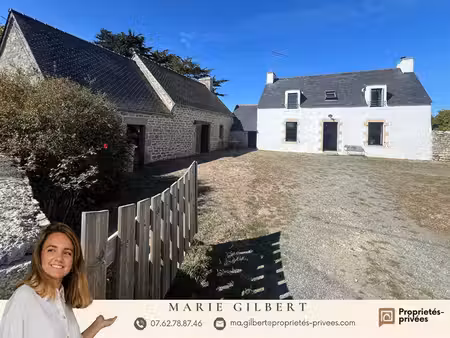 exclusivité ! plomeur / la torche  maison en pierre avec 126 m² de dépendances  3 chambres