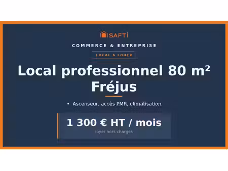 à louer : local professionnel 80 m²  fréjus