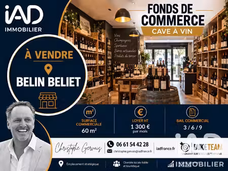 vente local commercial 60 m²