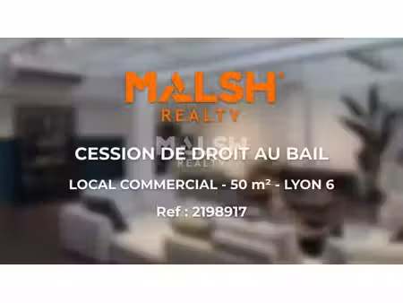 location commerce lyon 69006 50m²