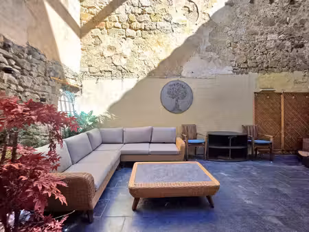 maison de village emblématique et pleine de charme à lauzun  avec cour privée et quatre ch