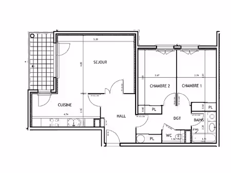 appartement à vendre faverges 3 pièce(s) 74m2 238 000€