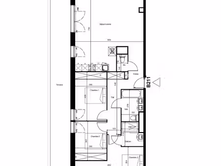 dernier etage et grannde terrasse