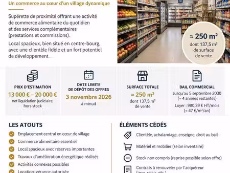 boutique à vendre