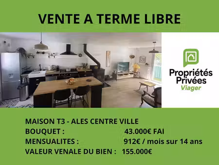 maison t3 ales en vente a terme libre